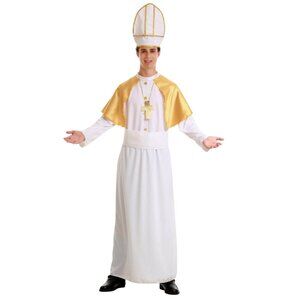 Hauntlook Pious Pope Men's Halloween Costume Sz XL Catholic Clergy Bishop